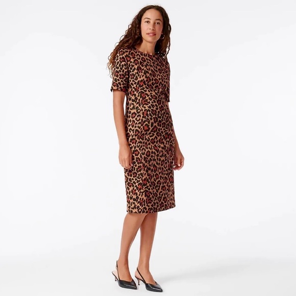 J. Crew Dresses & Skirts - J. Crew Leopard Print Dress size 12